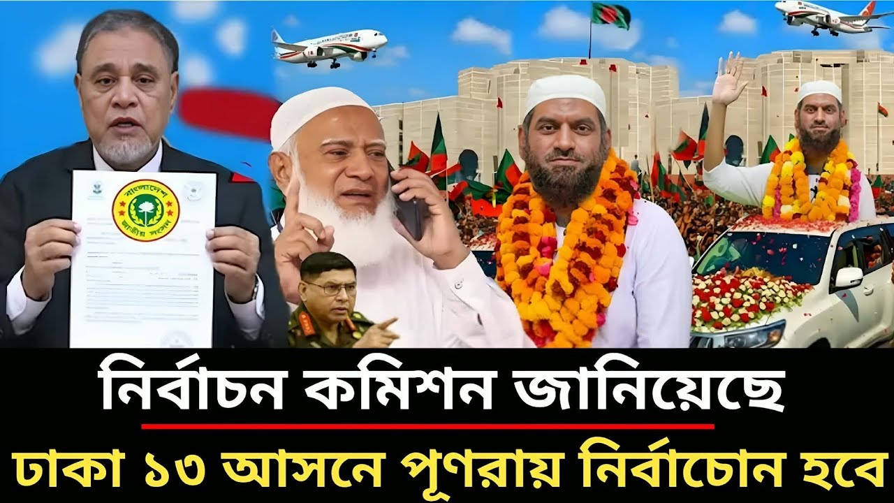 ঢাকা-১৩ এর নির্বাচনের পুনরায় হবে? মামুনুল হকের অভিযোগ | Mamunul Haque |, RS TV