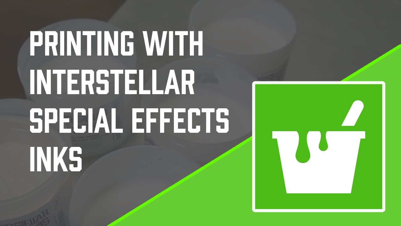 Printing with Green Galaxy Interstellar Special Effects Inks