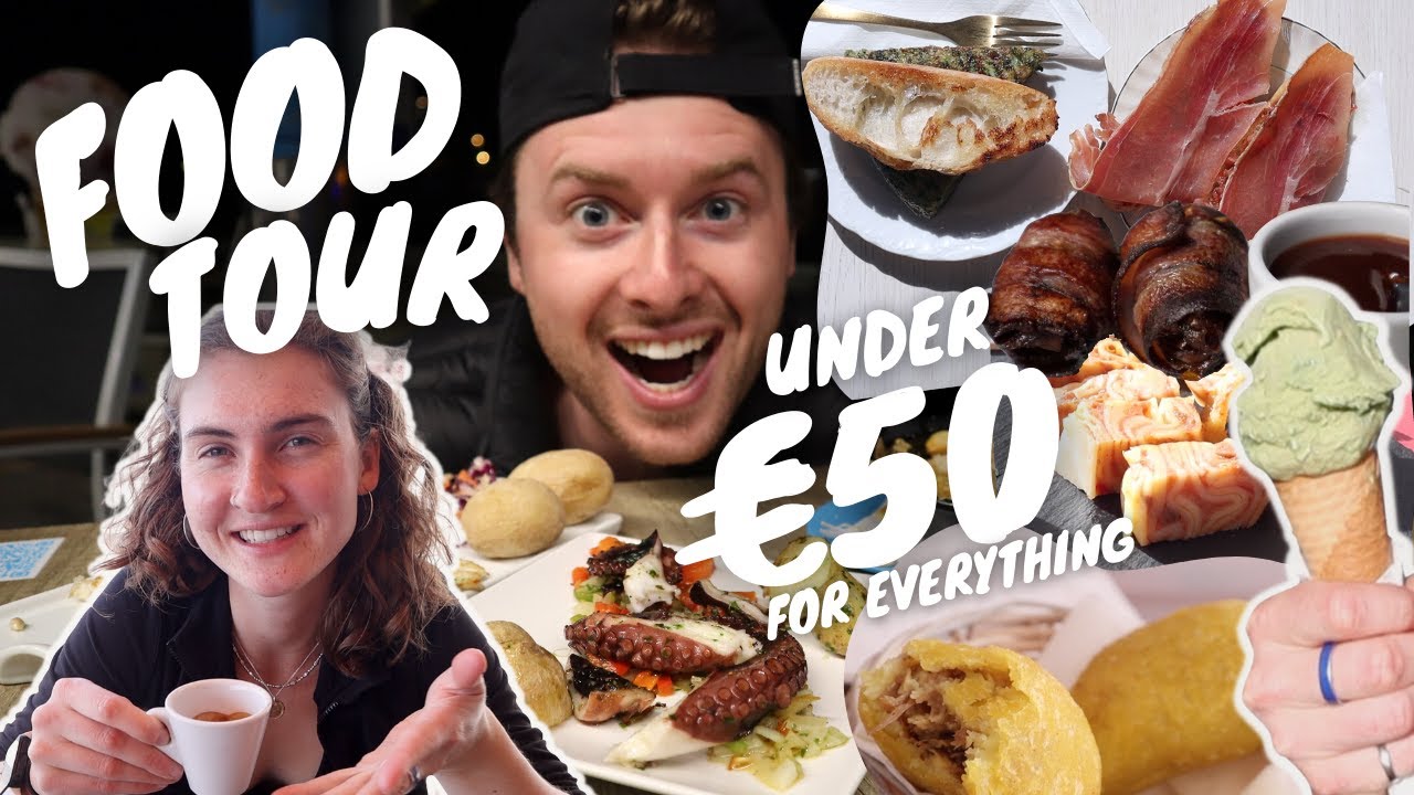 FOOD TOUR VLOG CANARY ISLANDS | Full day of eating under 50 euros for 2 | Tour of Boat Airbnb