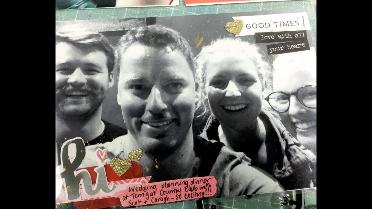 Scraptastic DT ~ March PL scrapbooking Process video + + + INKIE QUILL