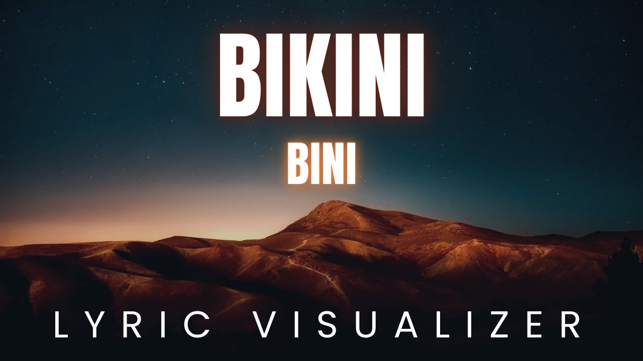 БИНИ - Бикини | LYRIC VISUALIZER