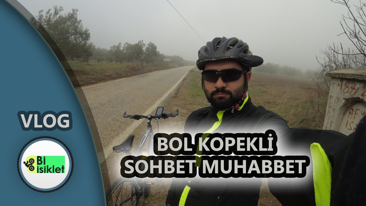 Bol Köpekli ve Sisli Bir Günde Bisiklet Sürmek