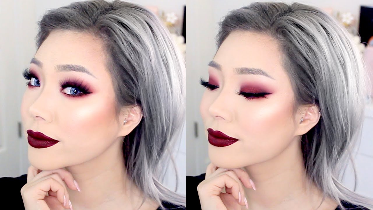 BLOOD RED Eyeshadow + Lips | Suhrealmakeup
