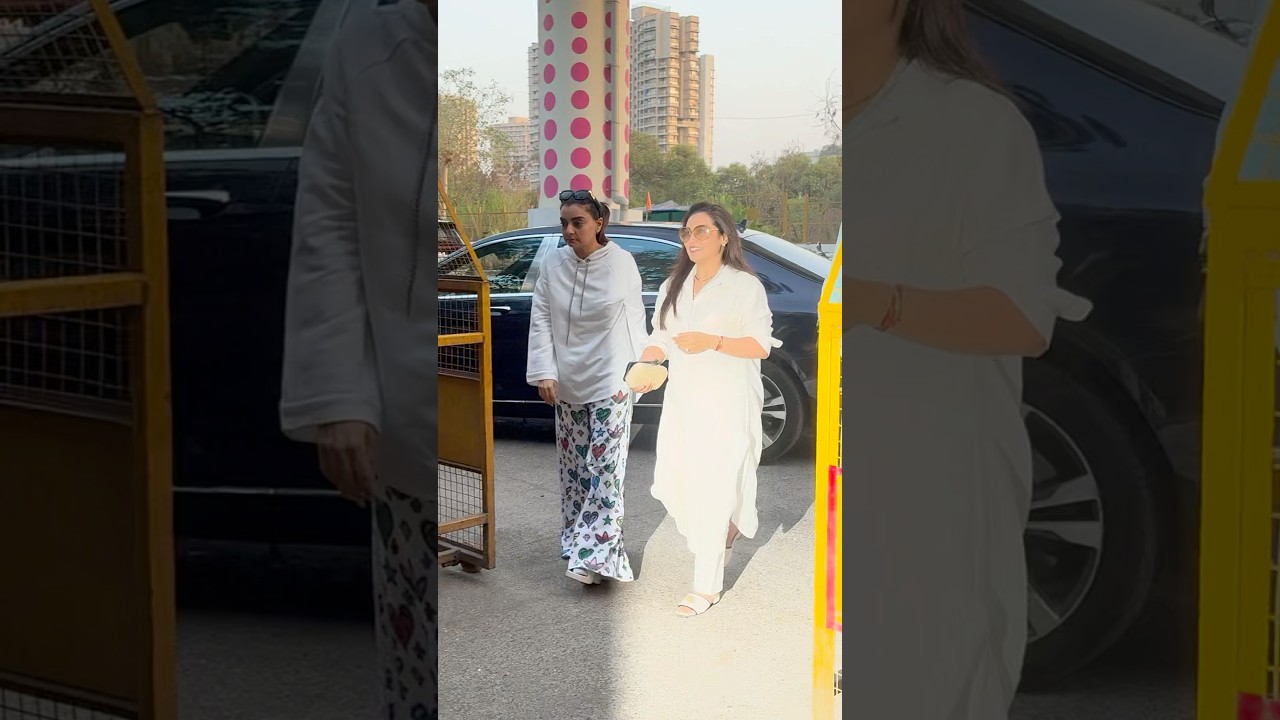 Rani Mukerji reached At Nirmal Kapoor House 