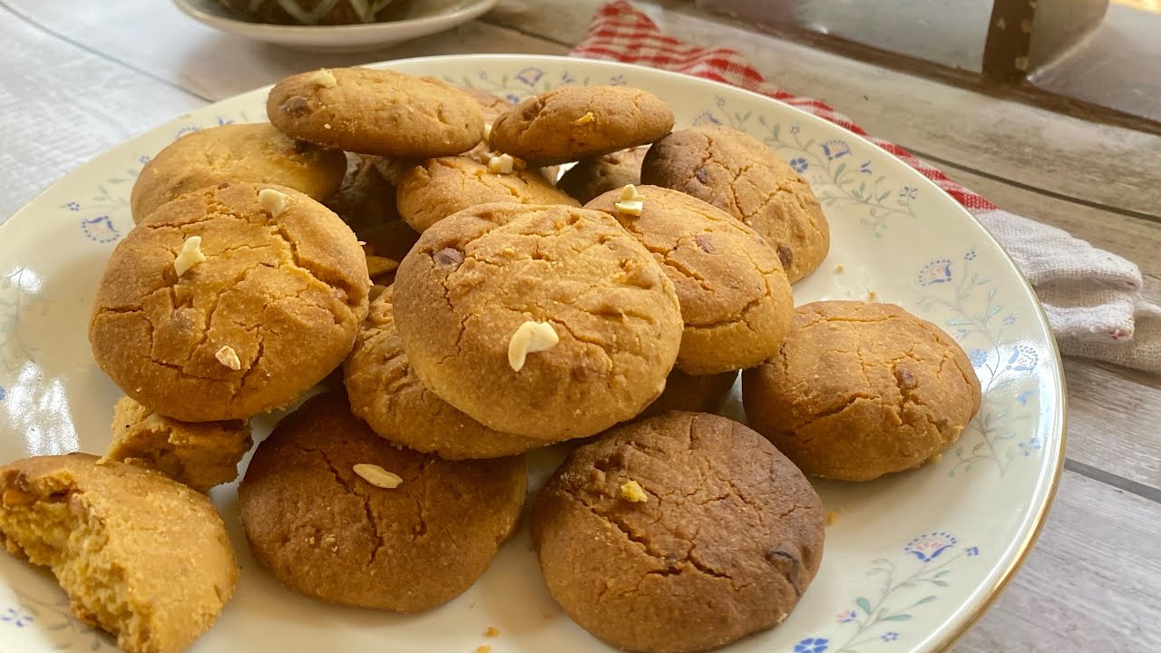 Whole wheat flour cookies || no baking soda or baking powder