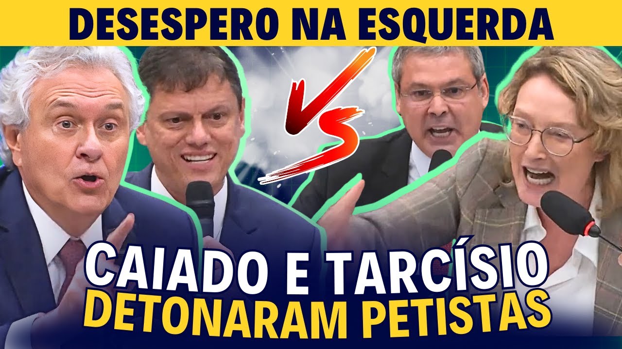 Caiado e Tarc&iacute;sio DESTROEM narrativa Governista sobre Seguran&ccedil;a P&uacute;blica e Petistas SURTAM