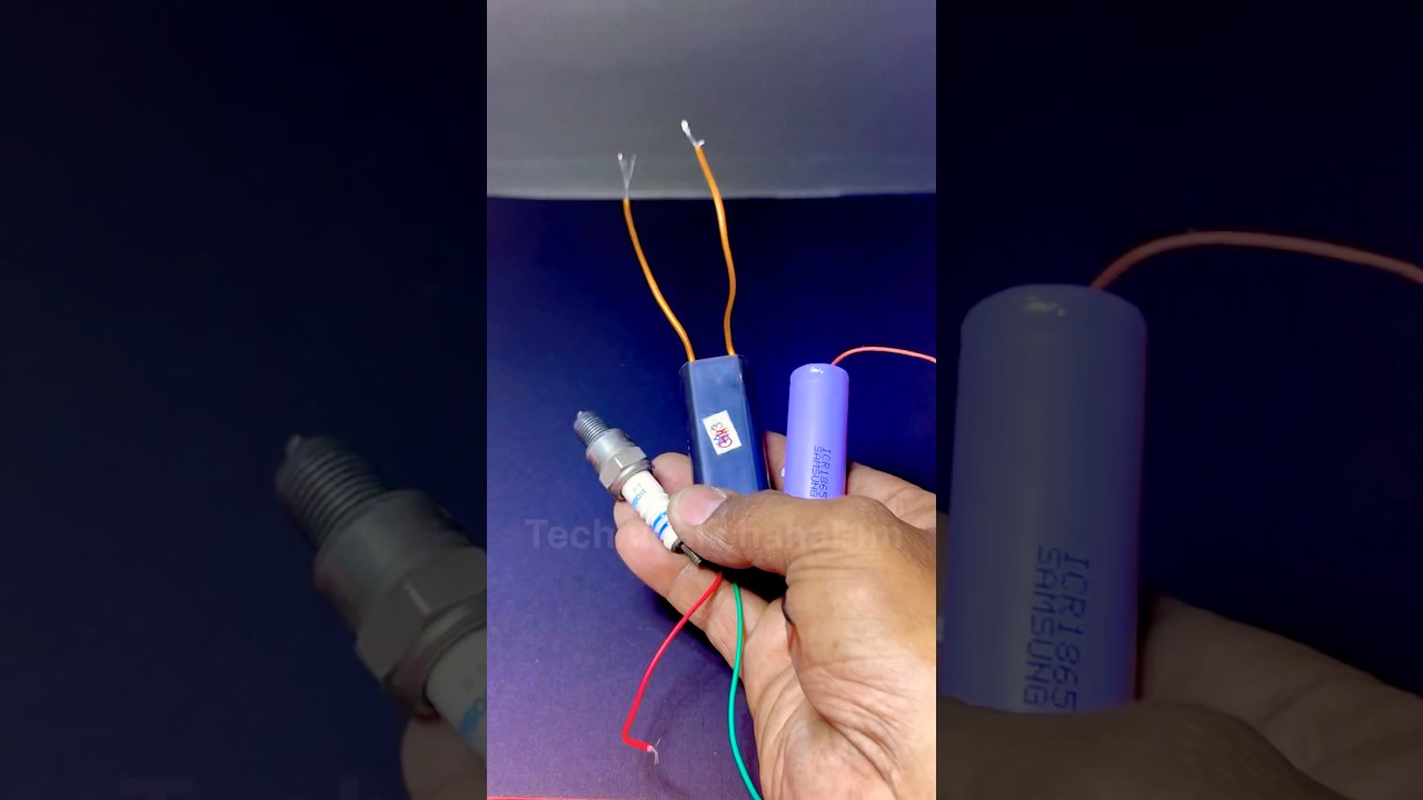 Let's Experiment with High Voltage Generator And Spark Plug #sparkplug #Technology #experiment