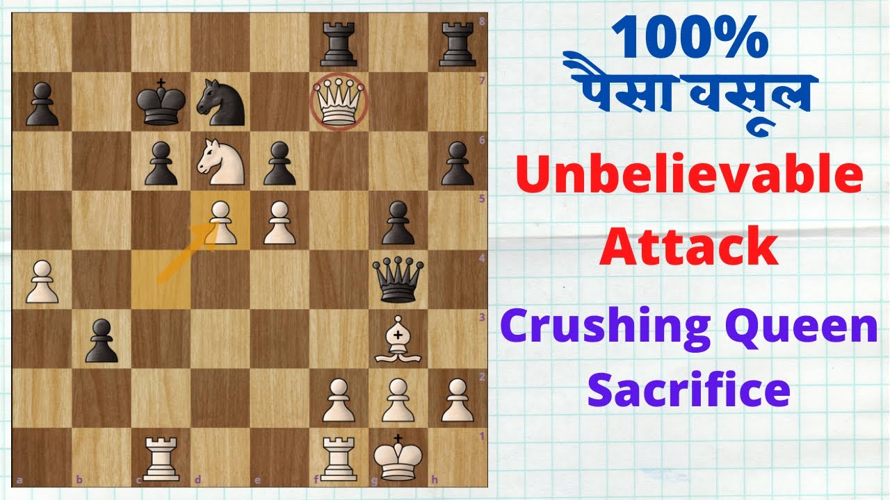 100% पैसा वसूल | Unbelievable Attack | Crushing Queen Sacrifice | Topalov vs Kramnik