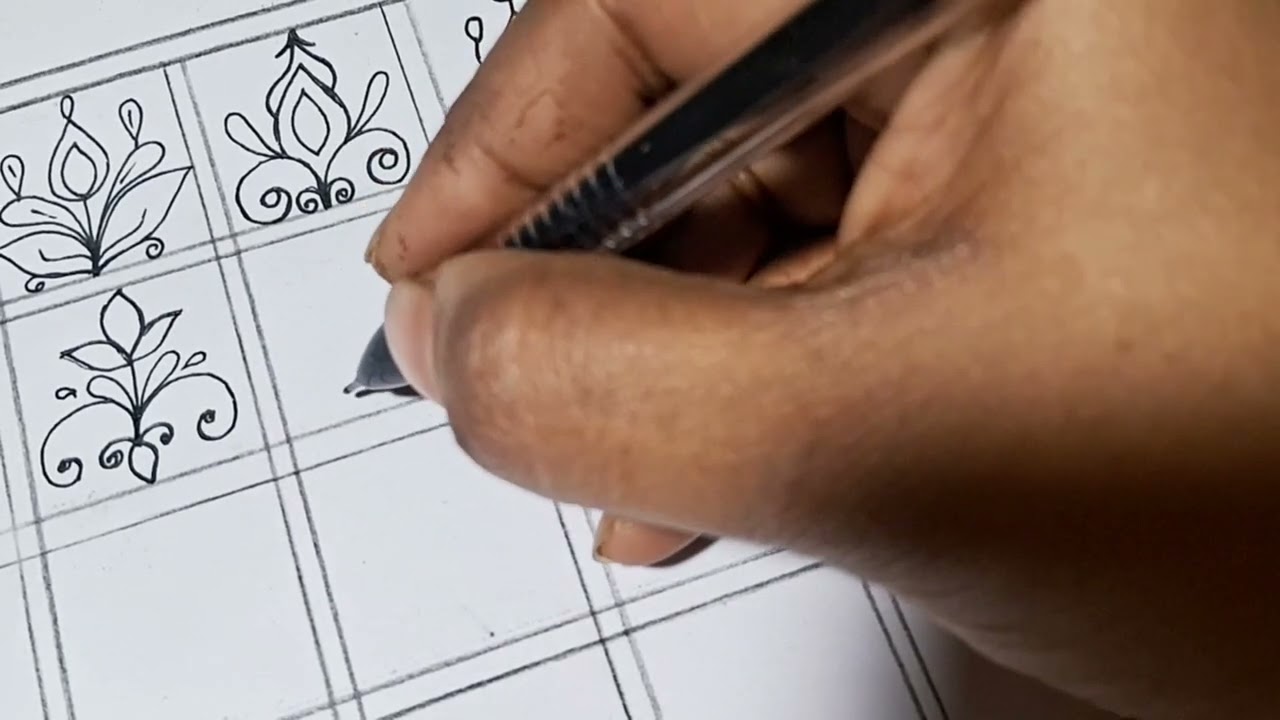 Easy mandala pattern drawing 