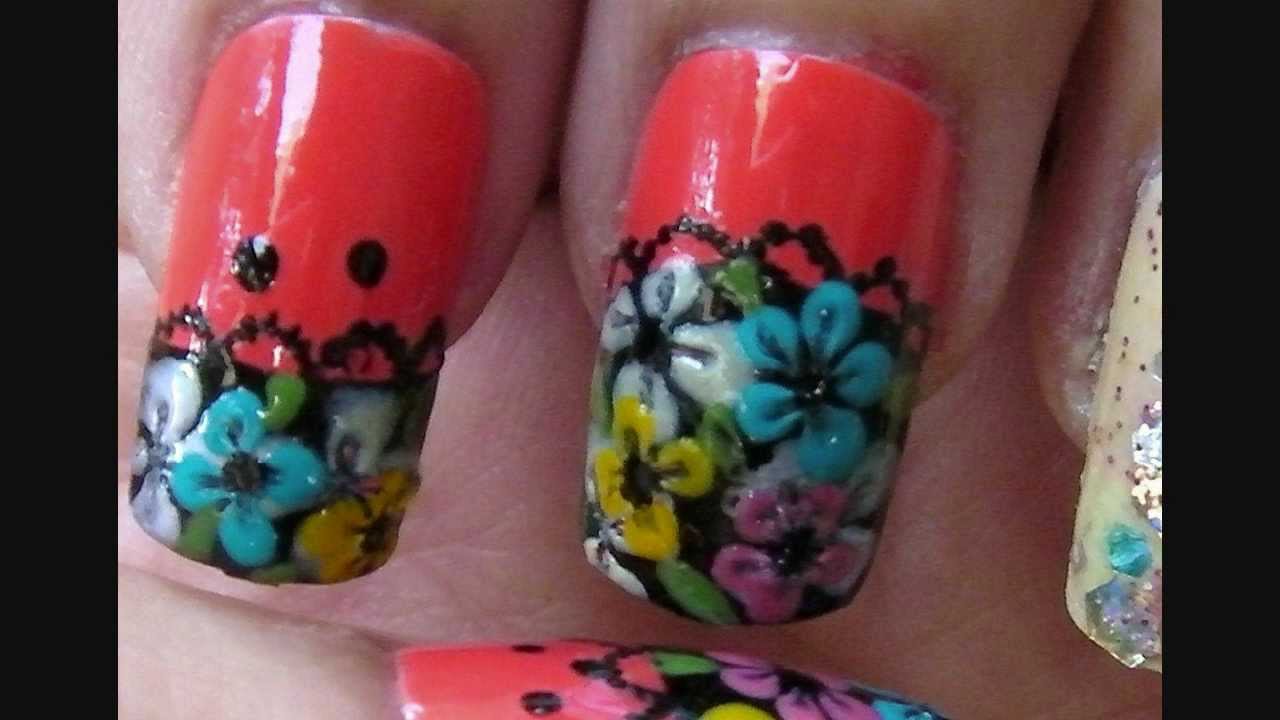 Flower Lace Nails