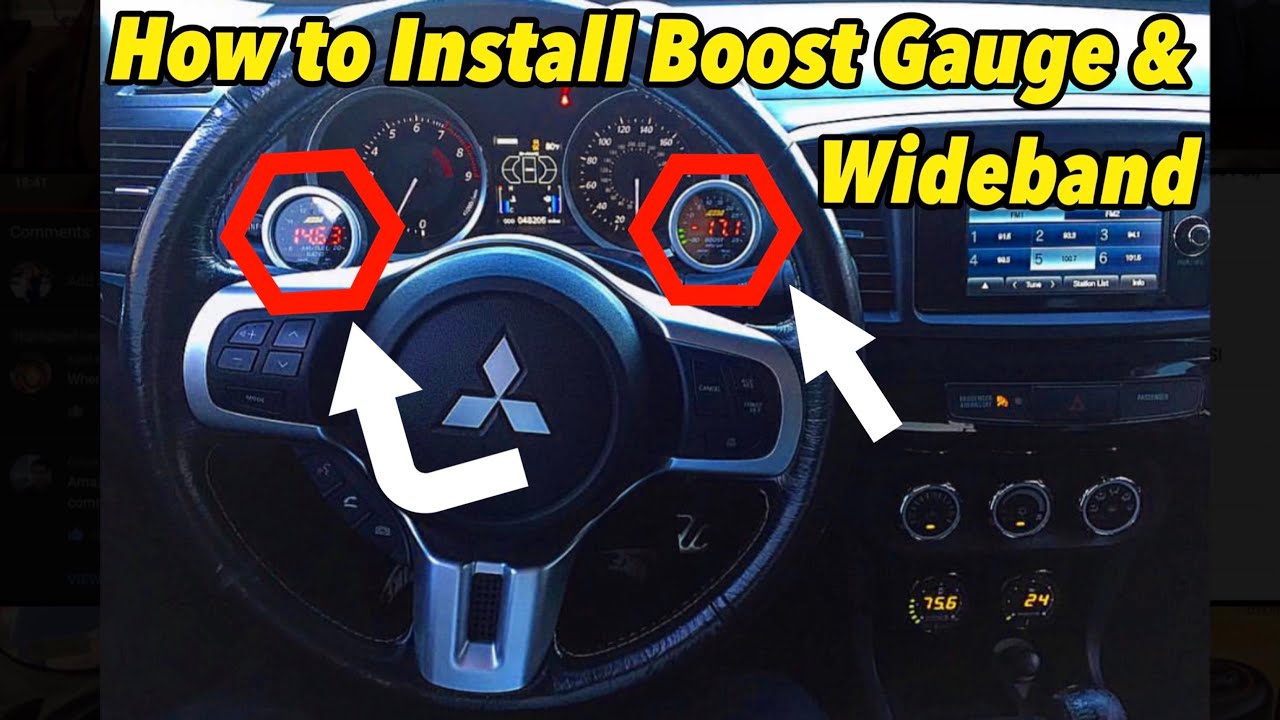 Boost Gauge & Wideband Install (Ortiz Pod)// Evo X