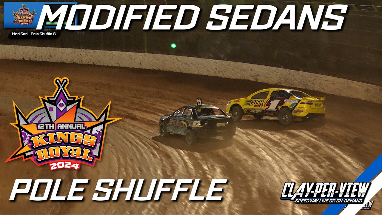 Modified Sedans | Kings Royal XII - Pole Shuffle - Kingaroy - 27th Jan 2024 | Clay-Per-View