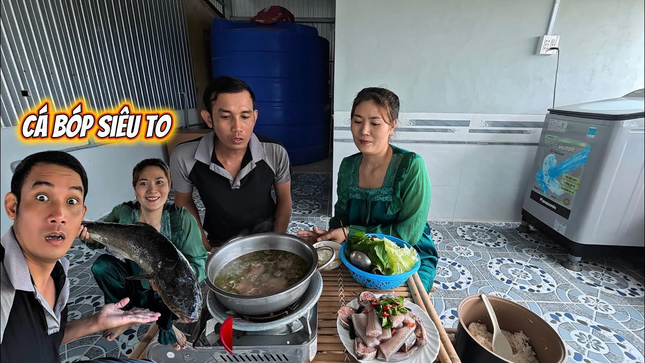 Mua Con Cá Siêu To Về Ăn Tết Và Làm Món Nhún Giấm 