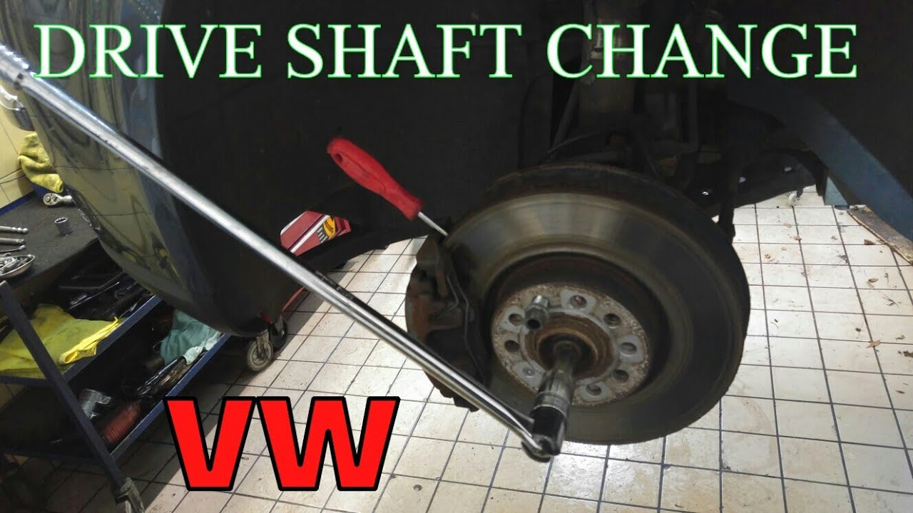 VW GOLF MK 5 WYMIANA PÓŁOSI DRIVE SHAFT REPLACEMENT