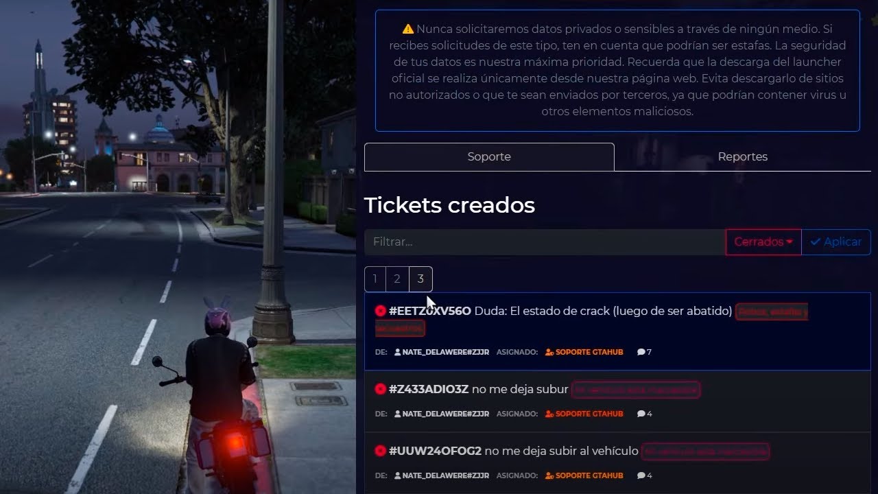 stream hasta que me reporten