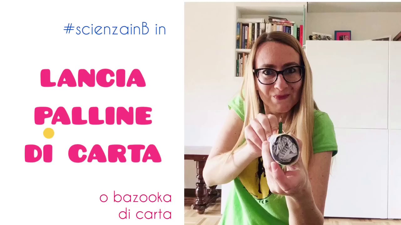 Lancia palline di carta - Esperimento STEM