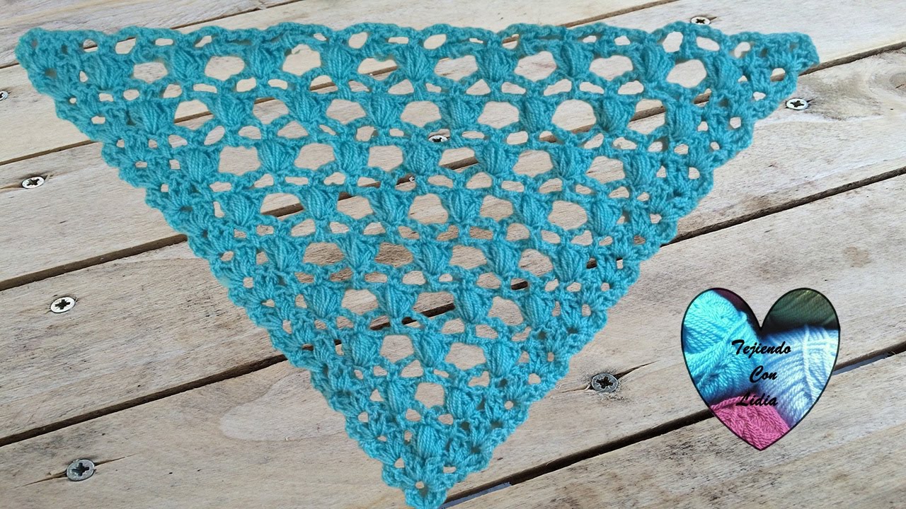 Precioso chal tejido a crochet facil de tejer / Châle au crochet facil