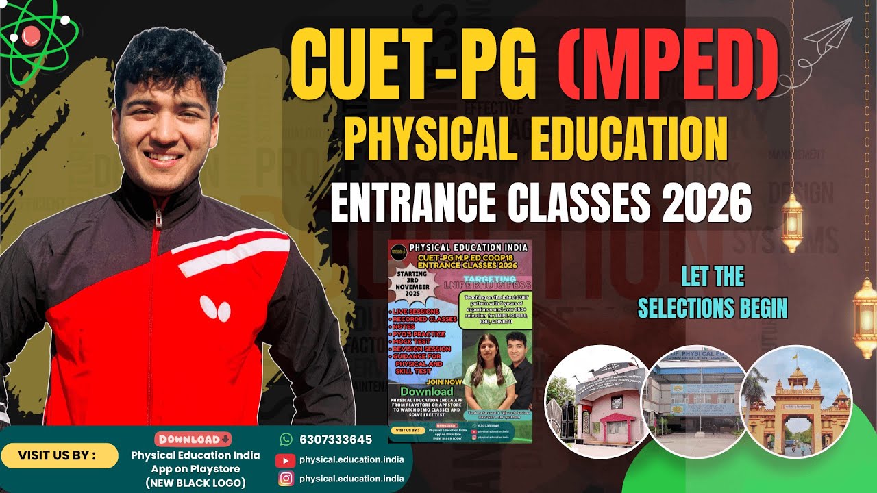 CUET-PG MPEd 2026 | LNIPE DU BHU Classes | Process of Universities