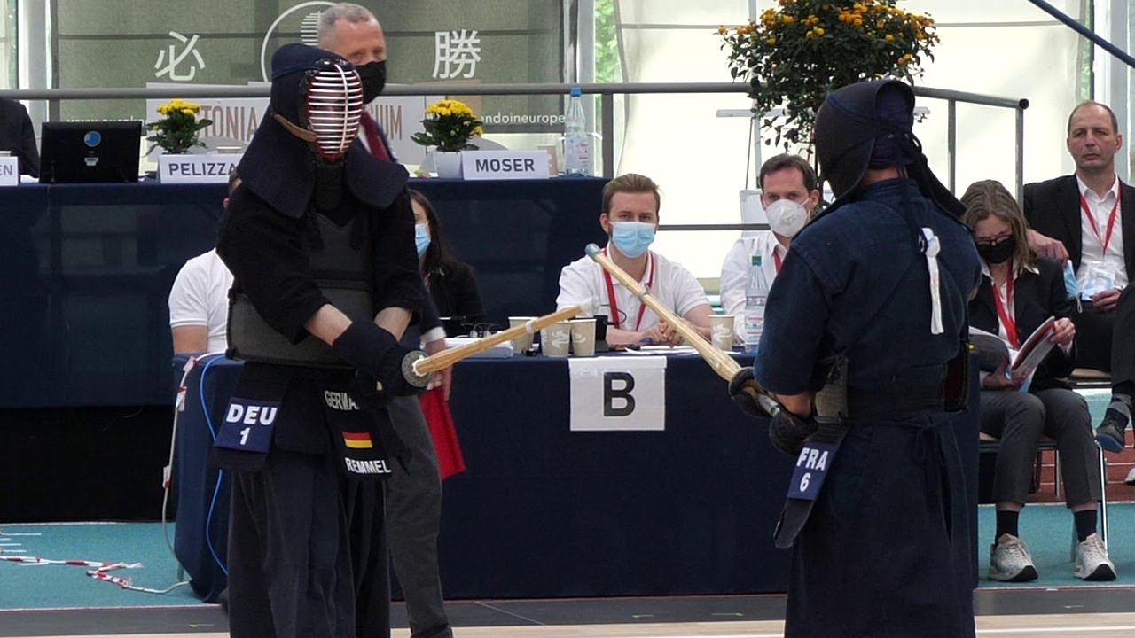 Kendo Europameisterschaft 2022 - Halbfinale Team Männer - Frankreich vs Deutschland