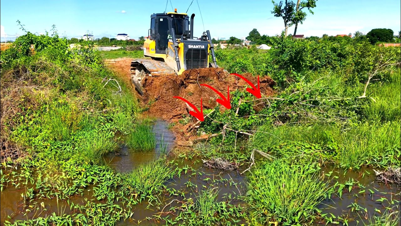 Ohh Perfect, Build a Road Over Water To fill The Forest, Clean The Tai Kong River, Bulldozer DH17C3