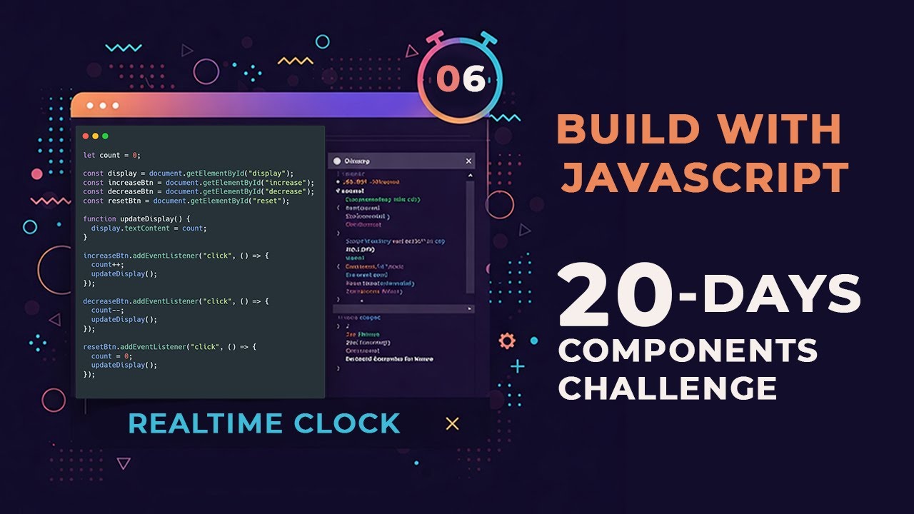 JavaScript Real-Time Clock Tutorial | Day 06