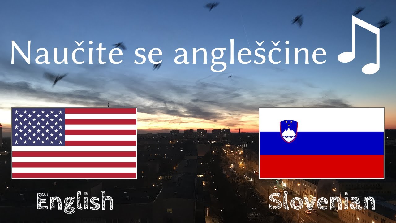 Učite se pred spanjem - Angle&scaron;čina (Naravni govorec)  - z glasbo
