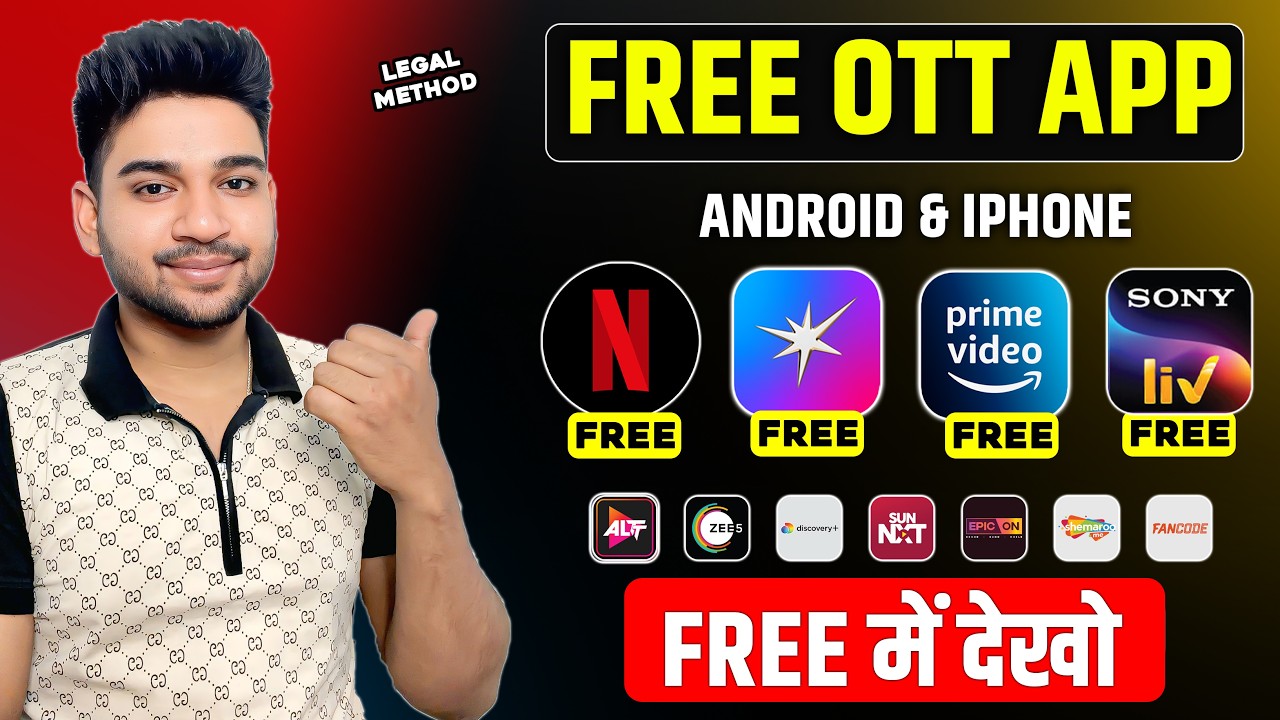 Free OTT Apps 2026 (100% Legal) | Best Apps to Watch Movies & Web Series | Legal Method