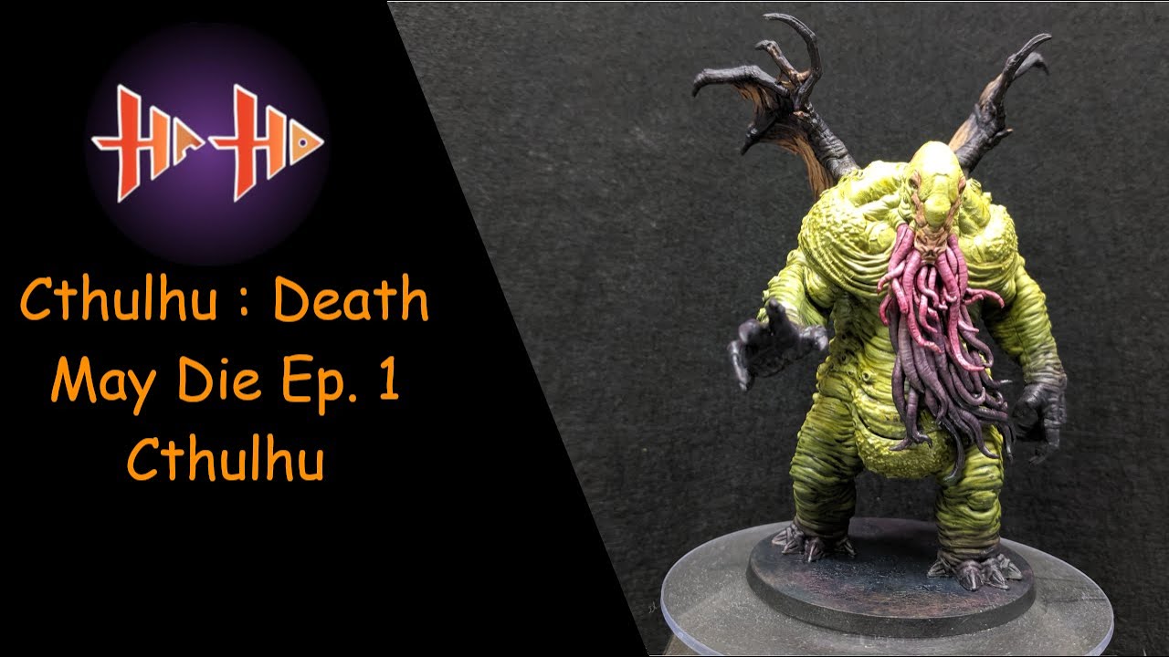 CMON Cthulhu Death May Die Painting Guide Ep.1 Cthulhu ( How to Paint Cthulhu ) 95 min w/ Contrast