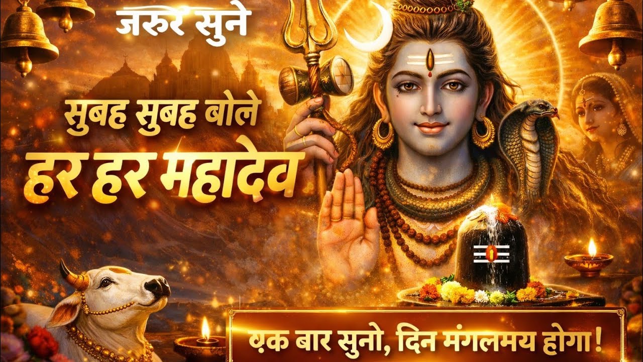 🌅 Subah Subah Bole Har Har Mahadev | Mahashivratri Special Morning Bhajan 2026 🔔 #viral #videosong 