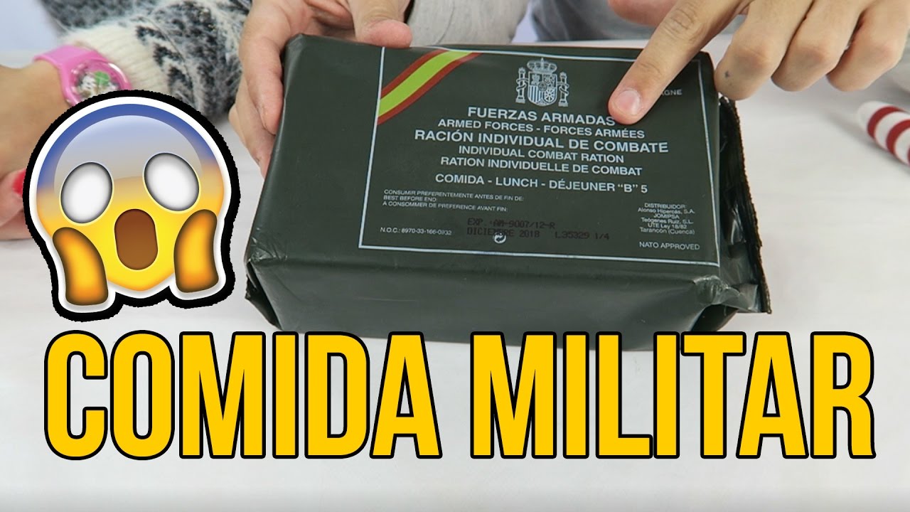 Probando comida de SUPERVIVENCIA MILITAR