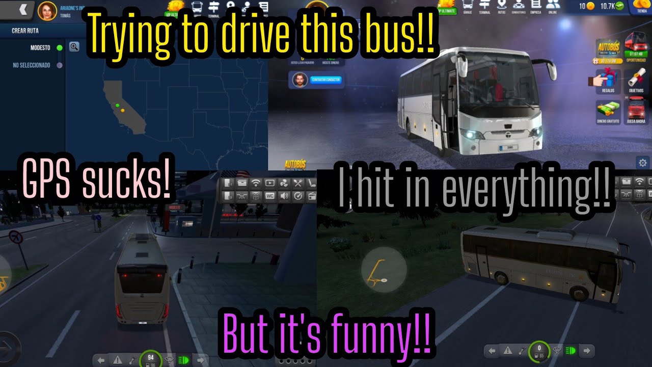 BUS SIMULATOR😱New game😎learning how to drive this😅crashing🤨sub&like