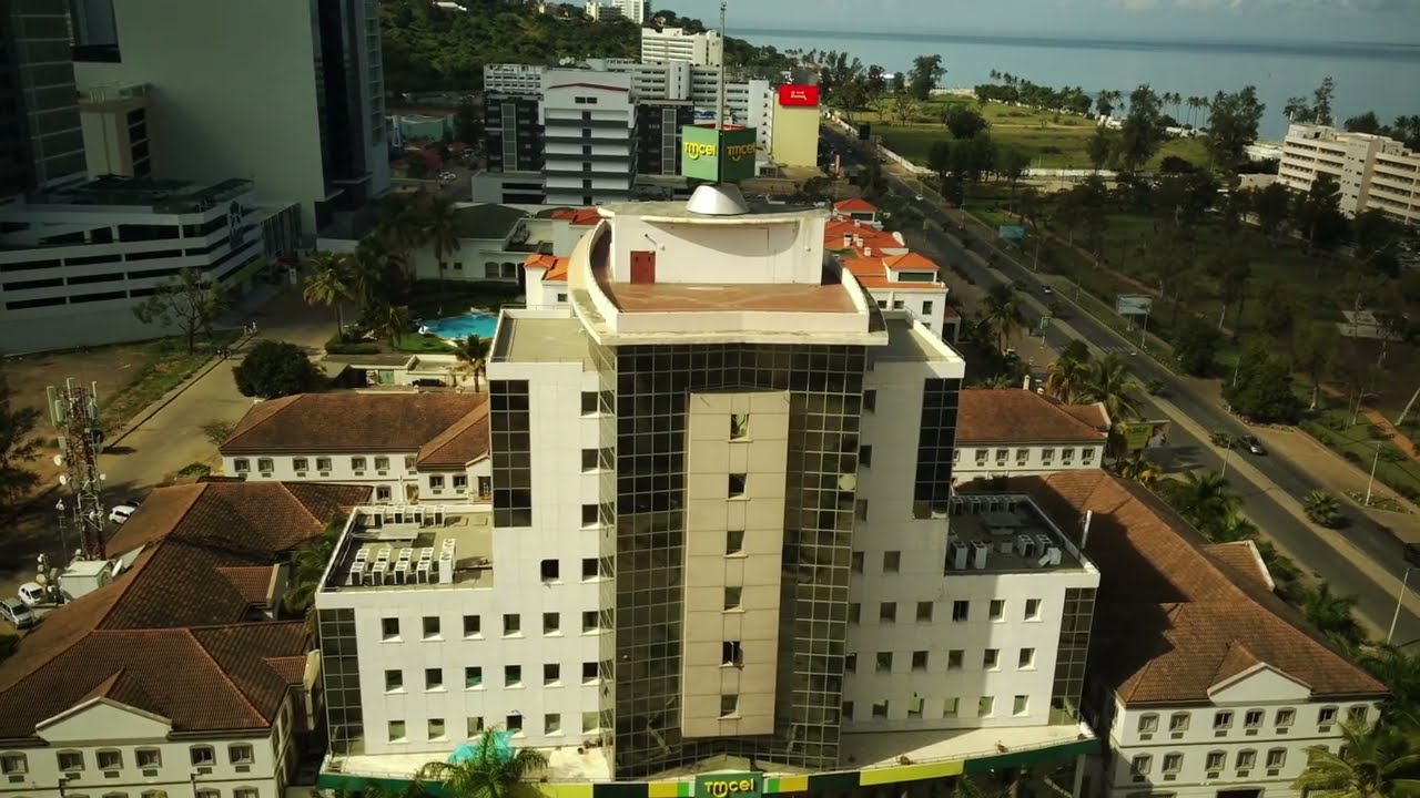 Maputo  - Imagens Aéreas. Bairro dos Pescadores, TmCel, Baixa da Cidade