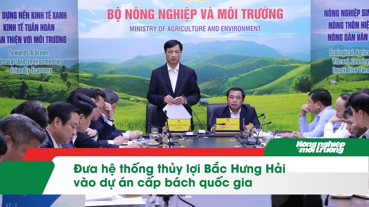 Đưa hệ thống thủy lợi Bắc Hưng Hải vào dự án cấp bách quốc gia