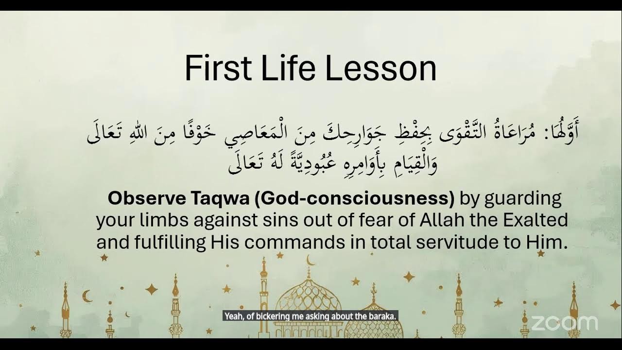 Day 1: Essential 20 | Attaining Taqwa | Shaykh Moiz Hasan