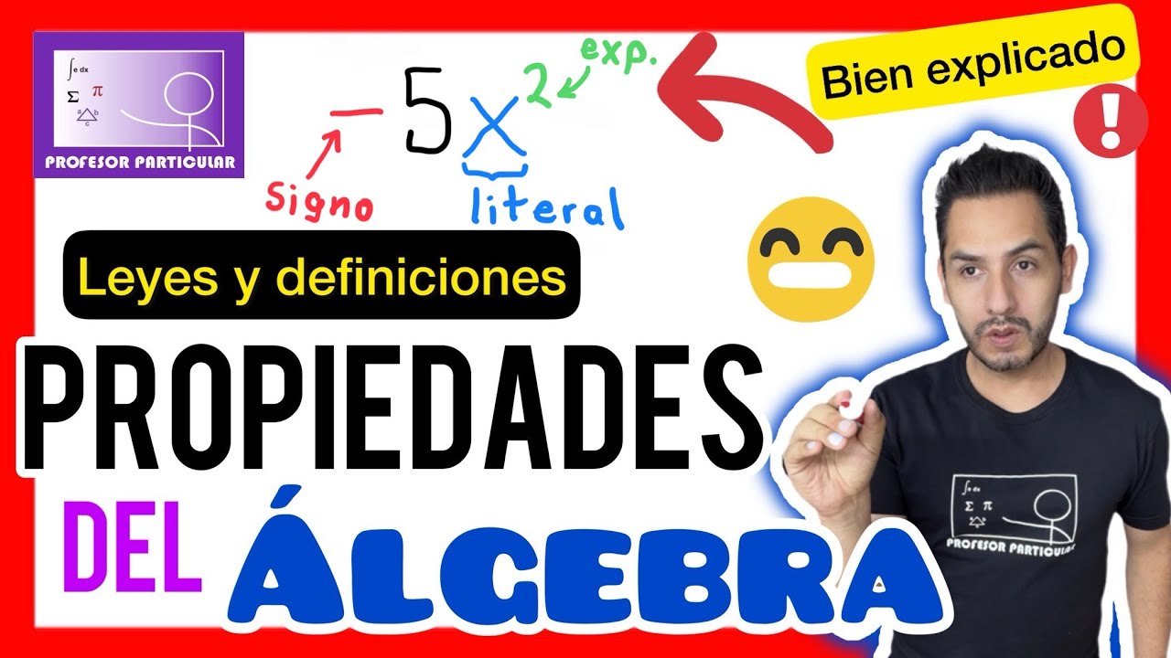 ✅ÁLGEBRA PROPIEDADES (Introducción)[𝐀𝐩𝐫𝐞𝐧𝐝𝐞 𝐘𝐀😎​🫵​💯 | Álgebra