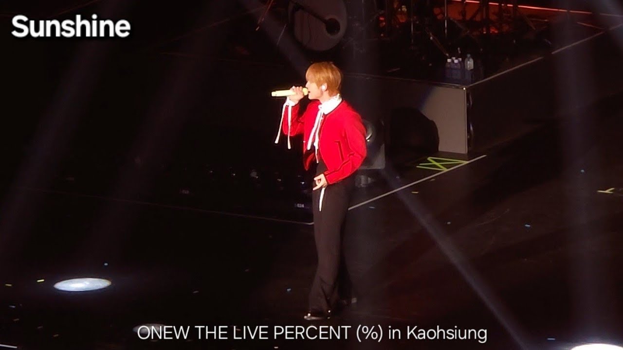 ONEW THE LIVE PERCENT (%) in Kaohsiung-sunshine