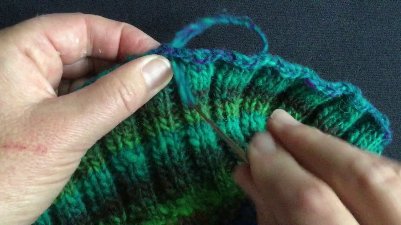 Hurricane Hat - Modified Bind-off and Neatening