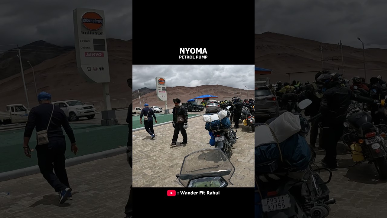 Long Lines at the Nyoma Petrol Pump #Nyoma #Petrol #Ladakh