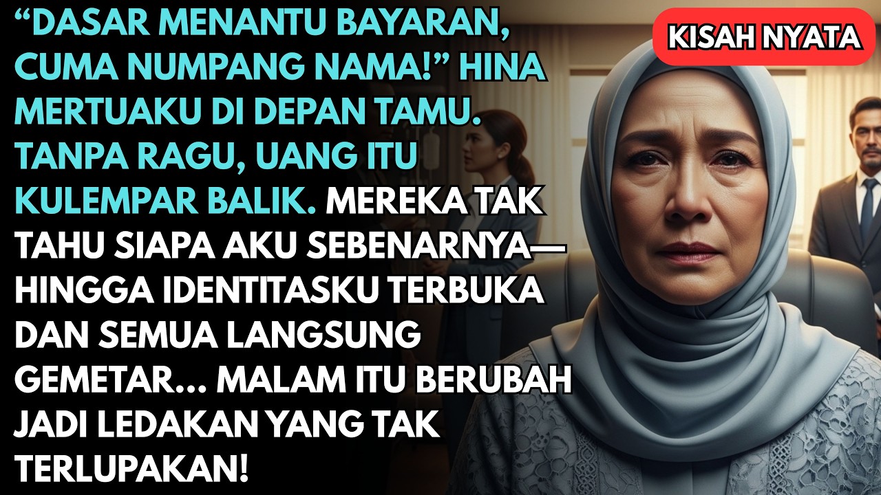 Dasar menantu bayaran, cuma numpang nama!” hina mertuaku