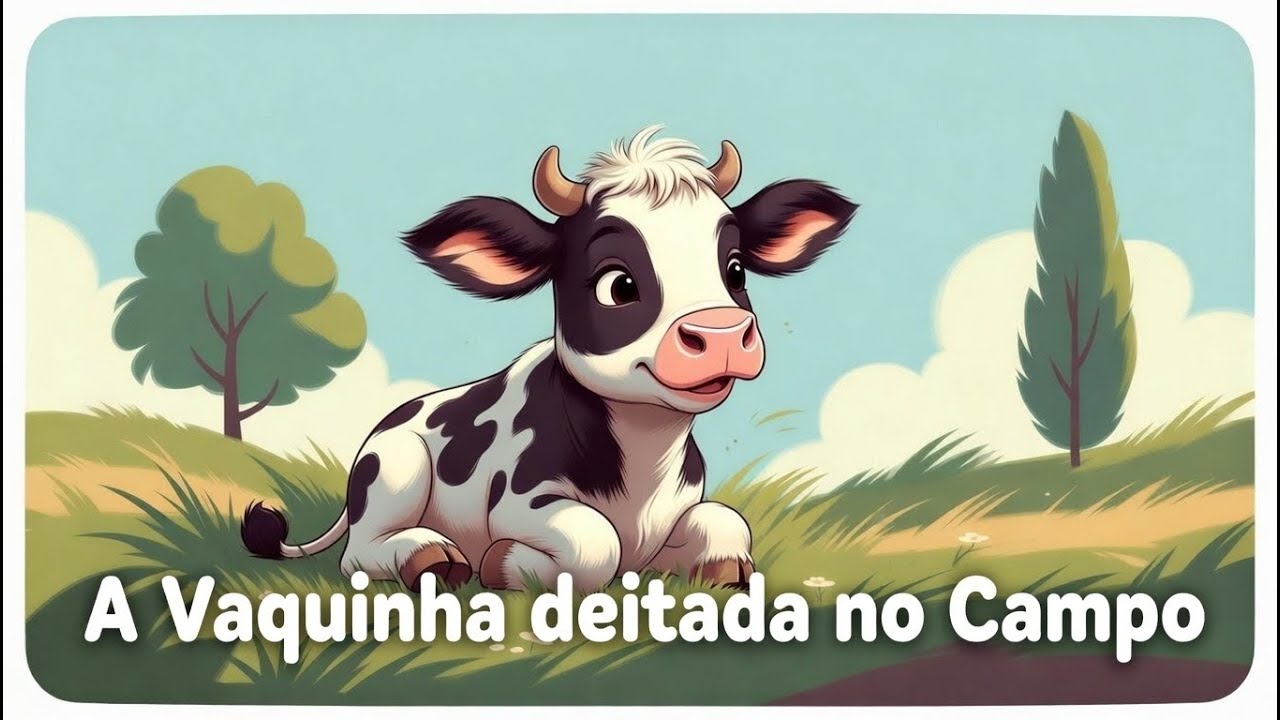 A vaquinha deitada no campo | Música Infantil Calma para Dormir e Relaxar - Canta, pequeno anjo