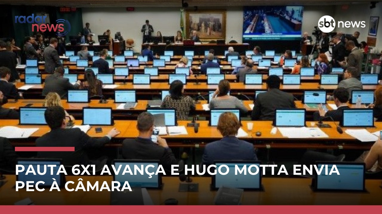Pauta da escala 6x1 avança e Hugo Motta encaminha PEC à CCJ da Câmara | #RadarNews