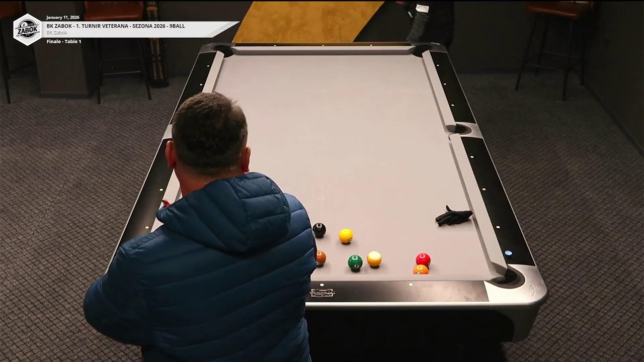 1. TURNIR VETERANA 50+ - SEZONA 2026 - 9BALL