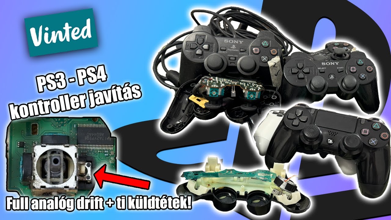 PS3 - PS4 kontroller javítás | Full analóg drift + ti küldtétek! Cursed Console Saga 3. évad 3. rész