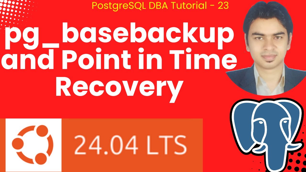 PostgreSQL 16 pg_basebackup and Point in Time Recovery #PITR #postgresql #postgres #recovery #pgsql