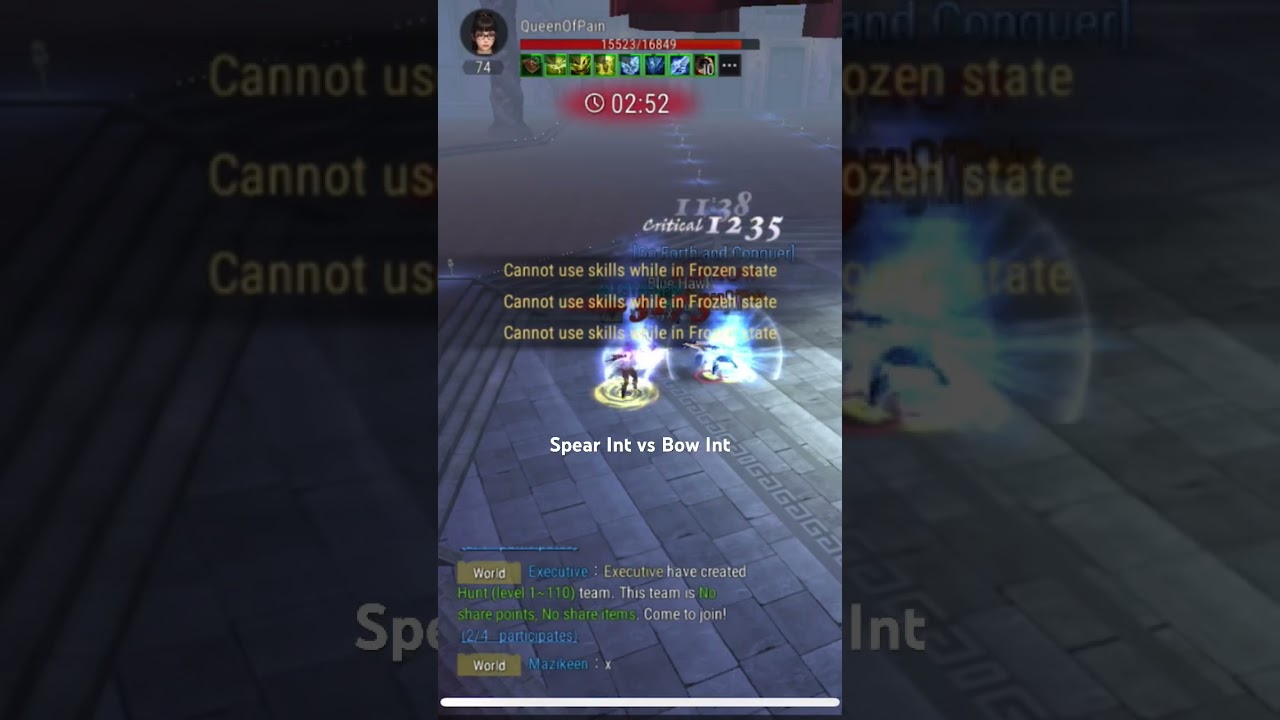 Silkroad Origin Mobile PvP Bow Int vs  Spear Int