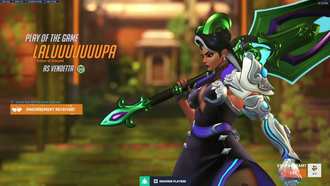 Лучший момент матча! LHCLOUDY VENDETTA, 20 сезон, Топ-500, Overwatch 2