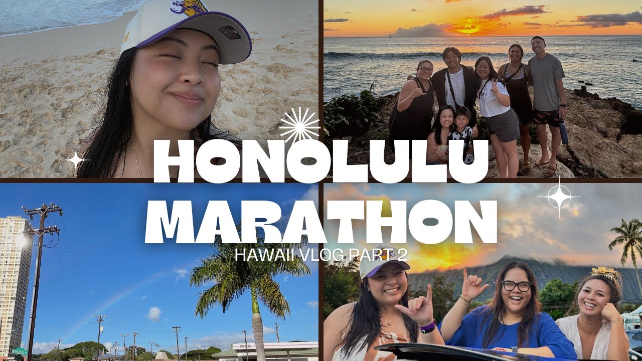 Honolulu marathon weekend ✨ following a (3yr old) Oahu local around ✨ beach hopping