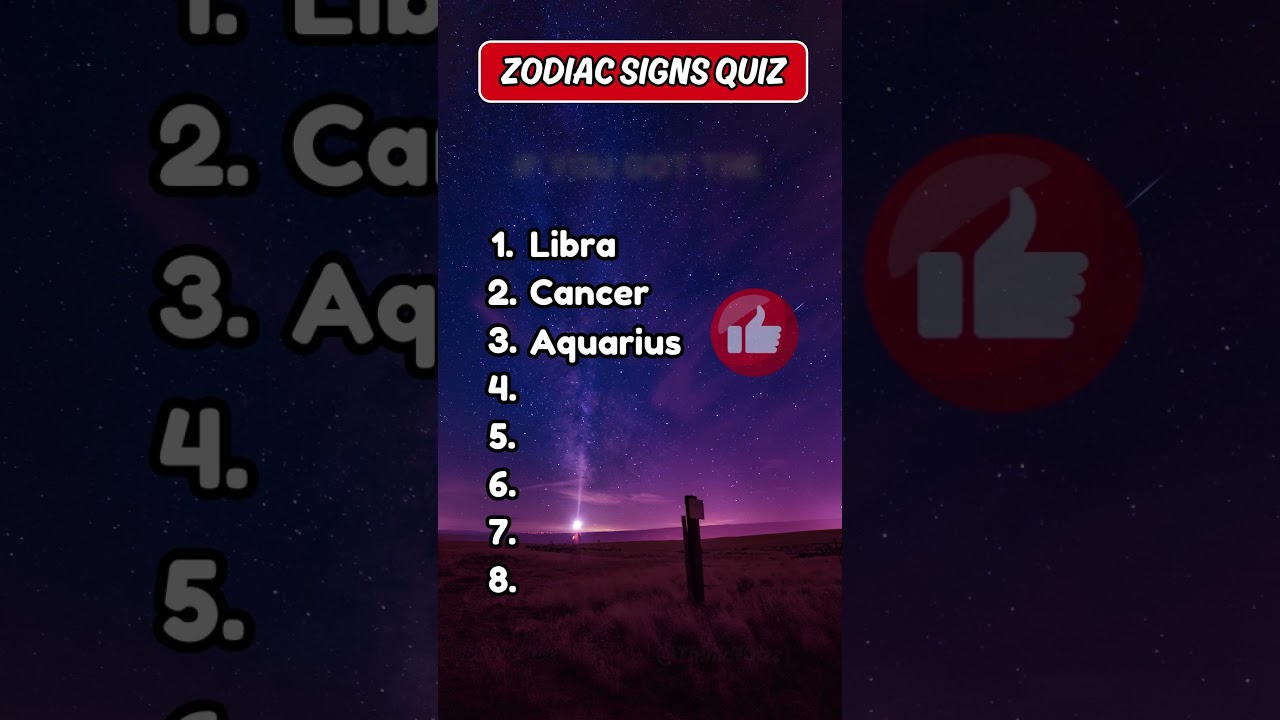 Guess The Zodiac Sign Before Time Runs Out!