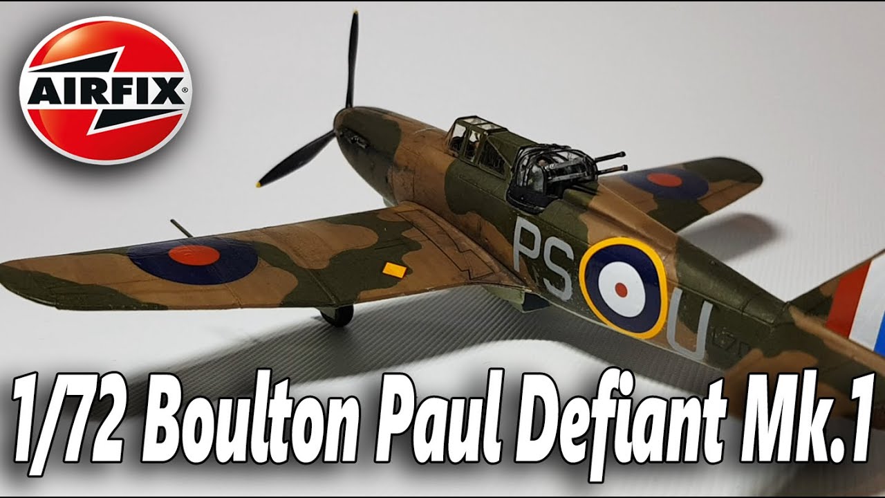 Обзор сборки Airfix 1/72 Boulton Paul Defiant Mk1