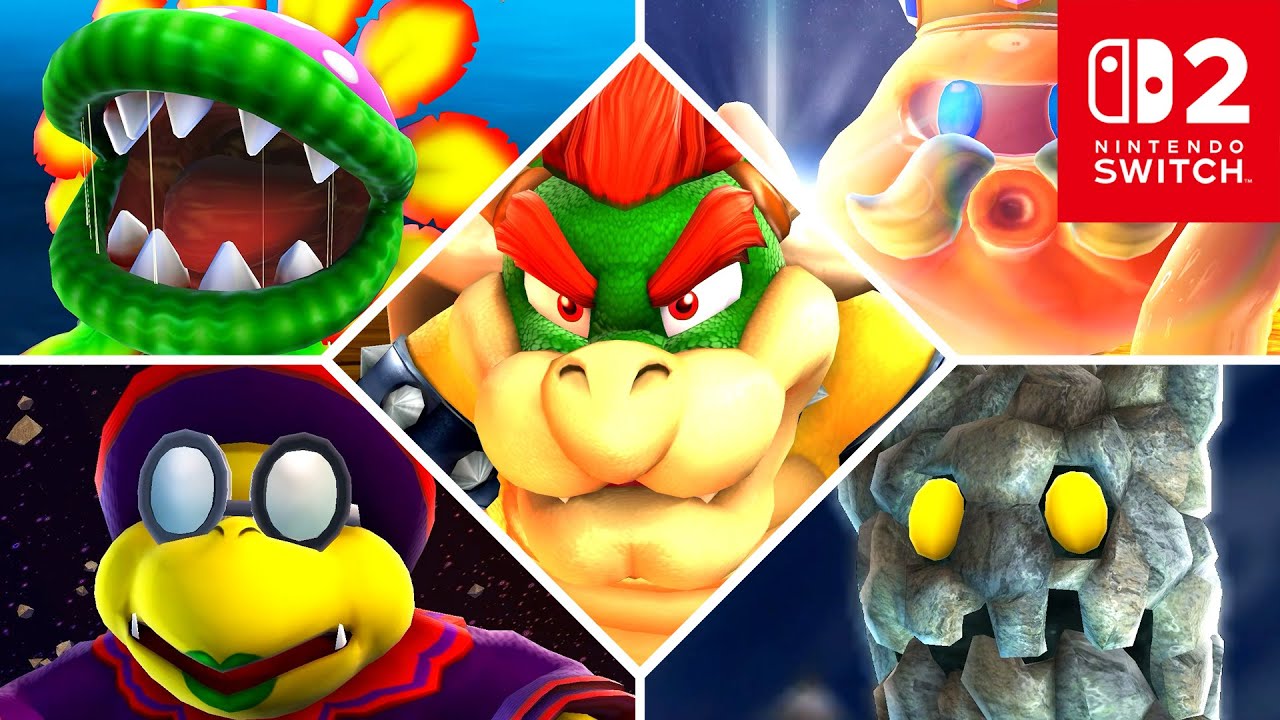 Super Mario Galaxy (Switch 2) - All Bosses (No Damage)